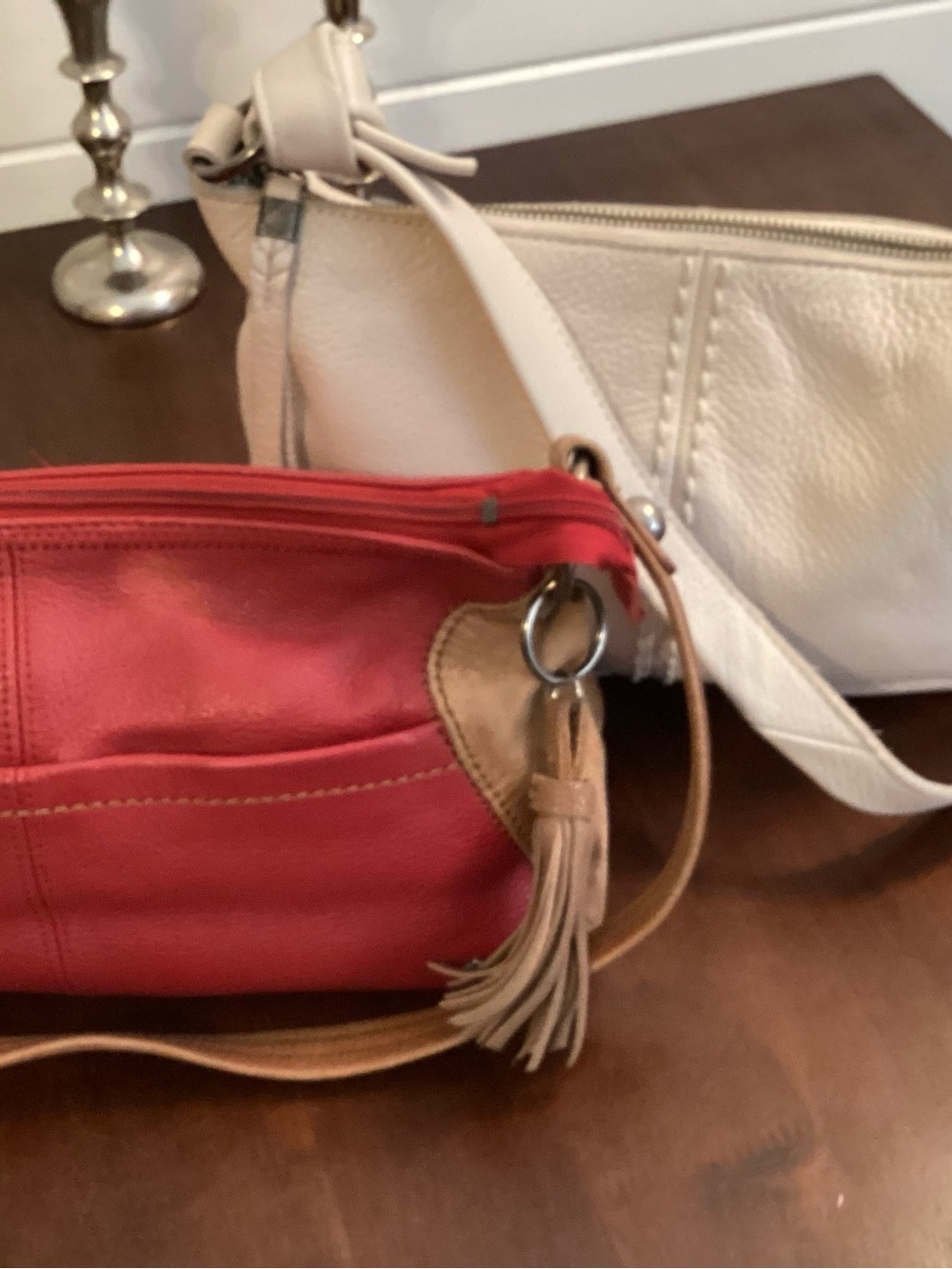 The Sak (2 bags) Leather Shoulder Bags with Tassel Detail